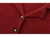 Plus Size Elegant Suit Collar Xiang Style Jacket Winter Knit Cardigan for Women