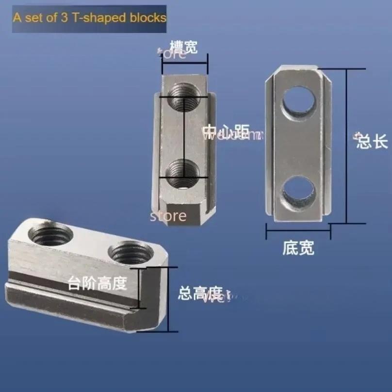 Hydraulic chuck T-slot SBT 5 6 8 CNC Lathe Chuck Jaws Inch Internal Hole Machining Holder Boring Cutting Tool Hollow T Nut Block Tire Chucks 1