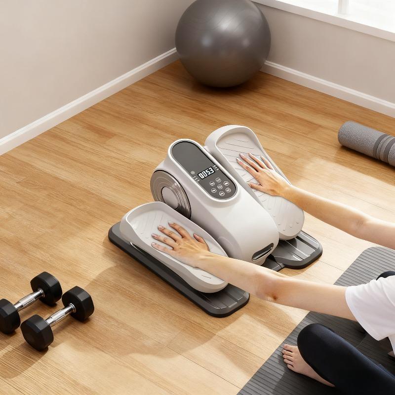 Electric Air Walker Stepper Household Indoor Fitness Equipment Quiet Motor, Adjustable Resistance&LCD Tracker for Home Gym/Office Workout