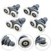 Newest Bath Rollers Wheels Shower Wheels Roller Runner Wheels Sliders 19/23/25/27mm Dia Shower Door Twin Bottom
