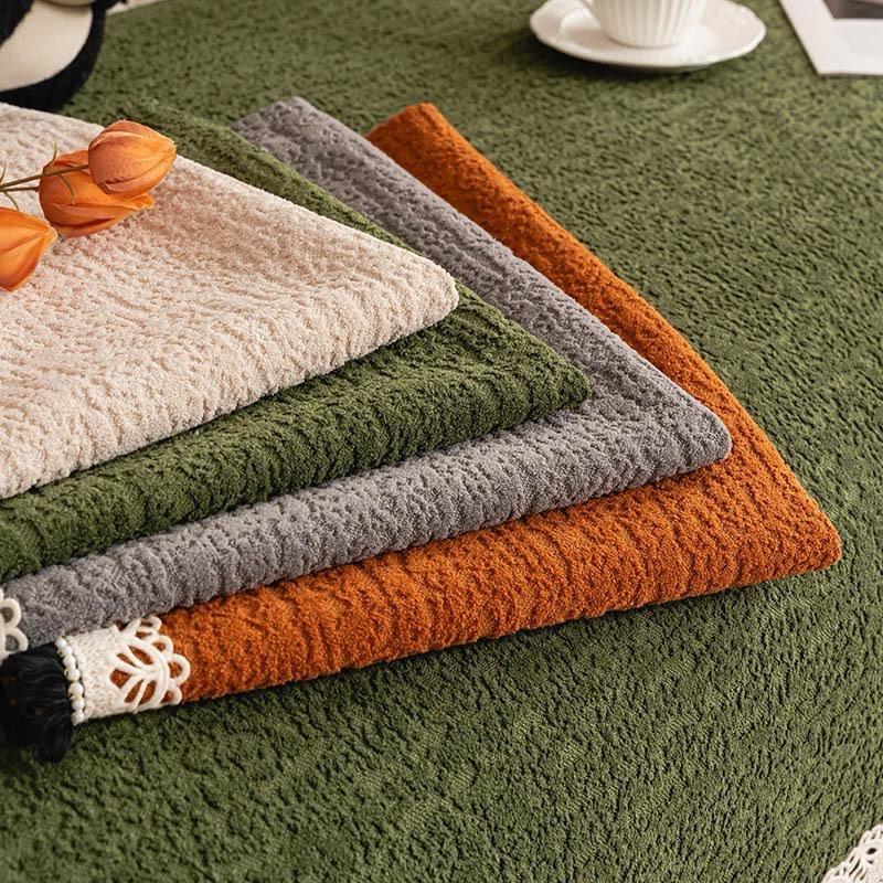 New Chenille Soft Sofa Cover With Lace For Living Room Non-Slip Sofas Towel Couch Covers L Shaped Corner Couch Seat Pad Modern
