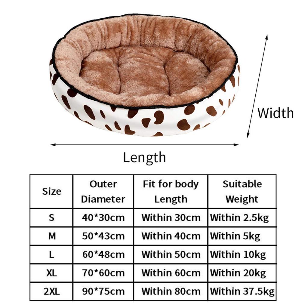 Bemin Round Dog Fluffy Pet Winter Pet Bed for Large Warm Sleeping Area for Small Washable Pet Stylish Dog Pet Cat Compressed Cold Size XL Bed,