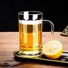 Qiwai Large Capacity Thickened Glass Beer Mug with Handle