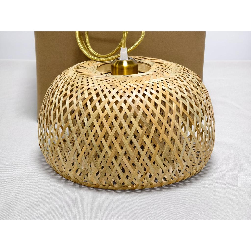 Chinese Bamboo Woven Farm Music Restaurant Chandelier Handcrafted Small Living Room Tea House Lamp Bamboo E27 Pendant Lamp