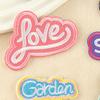 Embroidery Label Cartoon English Alphabet Embroidery Label Patch Sticker Shoe and Hat Badge Clothing Accessories Cloth Sticker