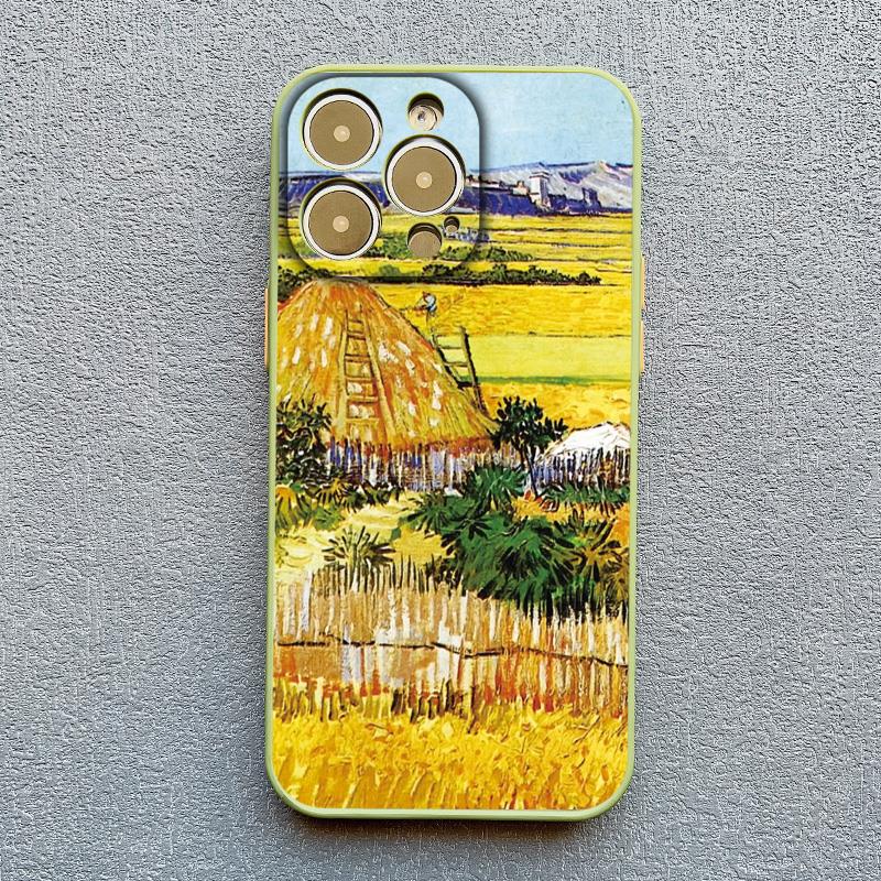 Retro Van Gogh Oil Paint Phone Case For iPhone 17 16 15 11 13 12 14 Pro MAX 15 14 Plus XR XS X Vintage Shockproof Cover Funda