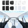 For Tesla Model YL 6-Seater Car Sunroof Sunshade Cover Ice Cloth Sun Protection Eat Insulation Roof Glass Sun Shade Accessories
