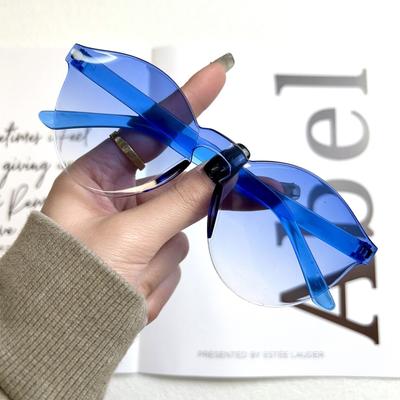 Sommer Neue Runde Rahmen Sonnenbrille Mode Strand Jelly Farbe Sonnenbrille Für Damen