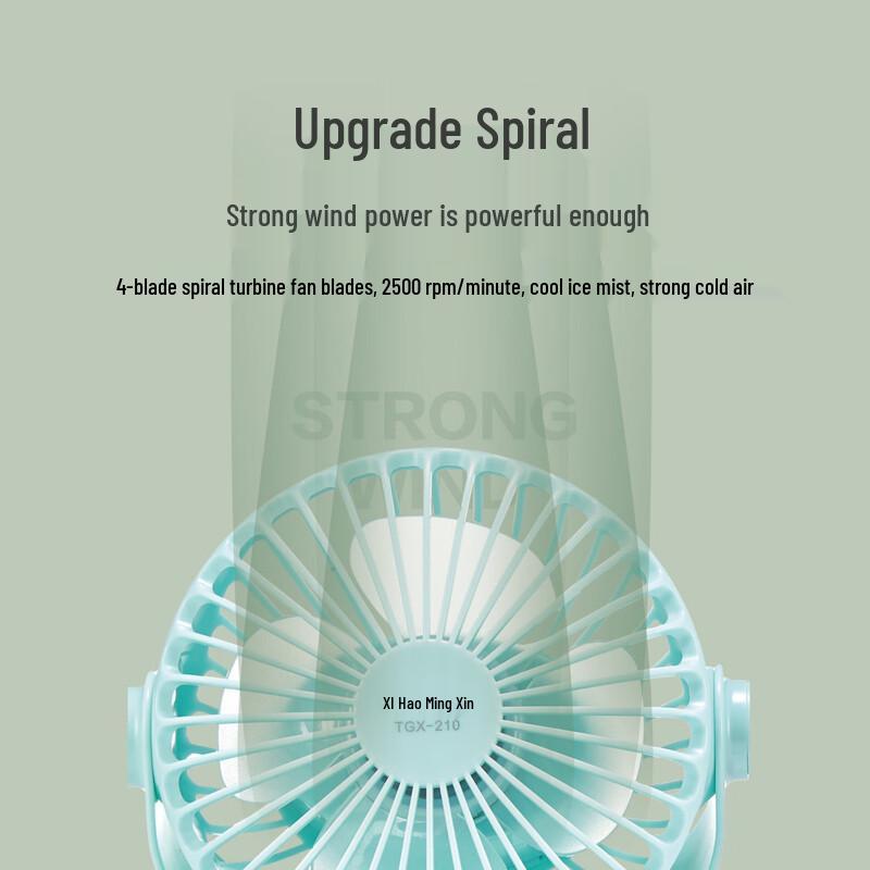 Tigersin Portable USB Rechargeable Clip Fan