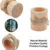 3Pcs Wooden Stump Candle Holder Votive Tealight Candle Stand Rustic Farmhouse Living Room Bathroom Candlestick Decoration Table Centerpiece Ornament