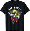 Ah Men Maglietta Unisex Arcobaleno Pride LGBT Cristiano Gesù