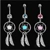 Trendy Belly Button Rings Dream Catcher Piercing Navel Fashion Women Helix Piercing Umbigo Ombligo Se