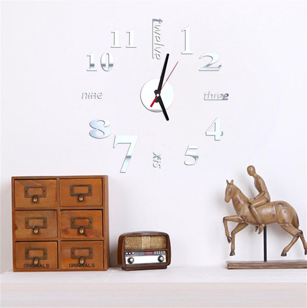 Orologio da Parete Digitale Adesivo Orologio Design Moderno Orologi Fai da Te su Muro Orologio da Cucina Soggiorno Decorazione Casa 325W