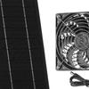 Hühnerstall Ventilator Solarpanel 7W 12V IP65 Wasserdicht Belüftung Abluft für Garage
