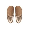 [] Leather Version~ Retro Leather Inner Height Increase Mao Mao Single Shoes Women's Bag Head Half Drag
