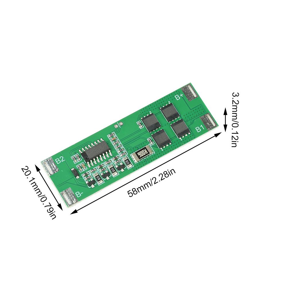 1S BMS 11.6V Lithium Battery Protection Board with Charging Balancing 11A Overcharge Over-Discharge Protection for High-Power