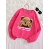Women's Print Thermal Lined Crew Neck Loose Pullover Long Sleeve Plus Velvet Sweatshirt Pullovers & Long Sleeves Women’s