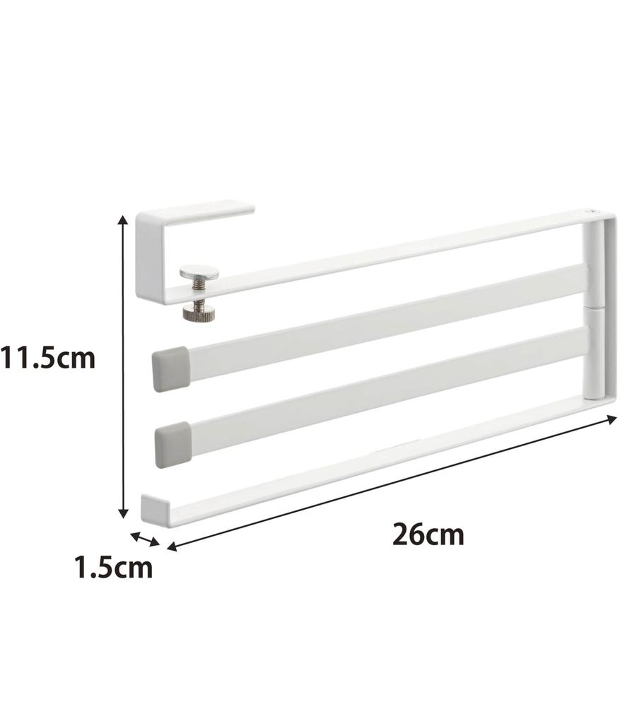 Yamazaki Industries Dishcloth 2442 Under-Cabinet Hanger, Plate, White,