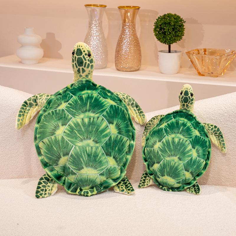 30-90cm Simulation Giant Turtle Plush Doll Pillow Lifelike Land And Sea Turtle Plush Toy Home Decoration Gift For Boys And Girls