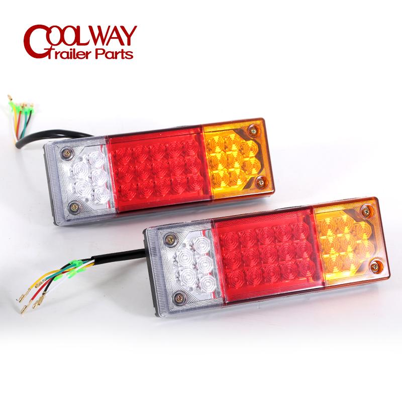 12V Trailer LED Tail Lights Waterproof Lamps Turn Signal Brake Reverse Running Truck RV Camper