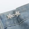 4 Pairs Star Jeans Button Pins No Sewing Required Trousers Waist Tightener Waist Buckles Trouser Button Pins