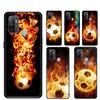 Fire Football Ball Soccer Case For Oppo A80 A40 A60 A98 A78 A18 A38 A58 A16 A76 A96 A17 A77 A74 A94 A54 A57S A15 Cover