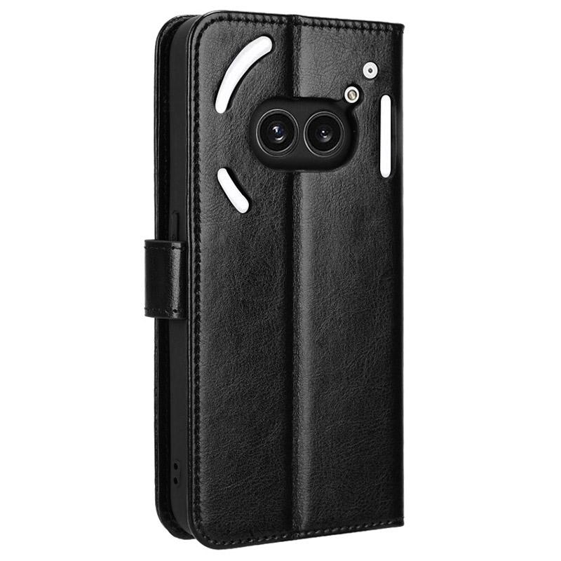 For Nothing Phone (2a) Plus/Phone (2a) Wallet Case Crazy Horse Texture Folio Stand Phone Cover