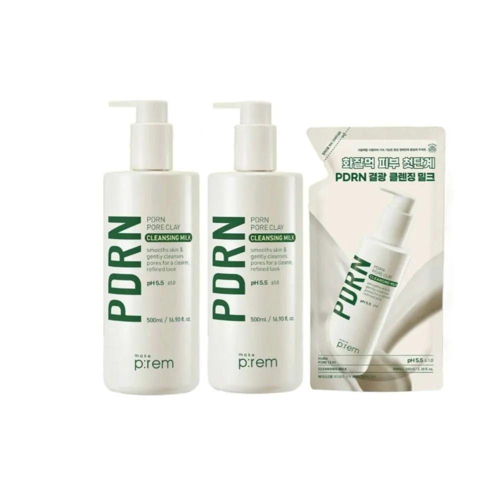 Make P:REM Cleansing Milk 1000ml Refill 300ml 1 Set