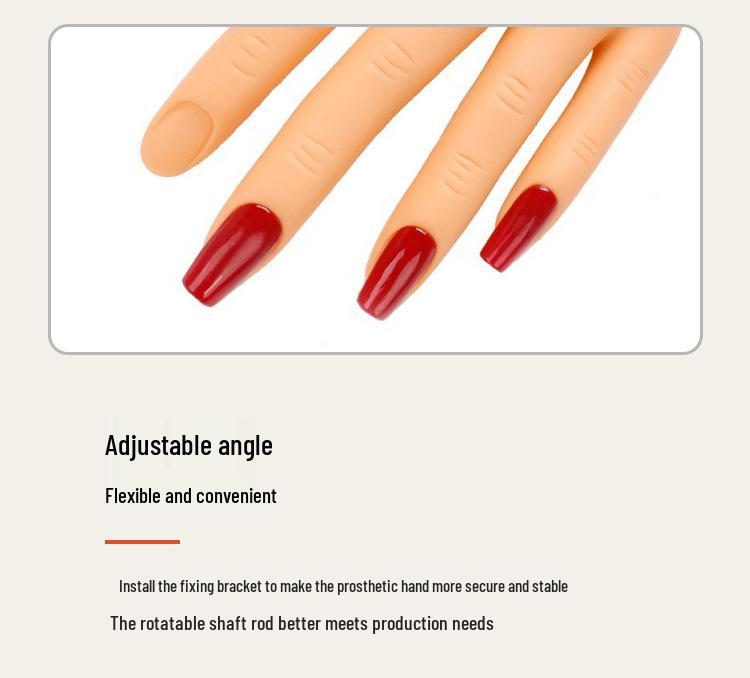 Biegbare männliche Übungshand für Nagelkunst