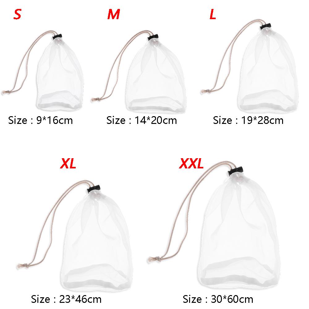 120mesh Reusable Fine Mesh Wine Strainer Nut Milk Bag Food Special Coffee Filter Cheese cloth Nylon Cooking All Purpose kitchen
