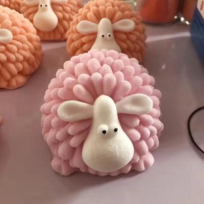 3D Cute Sheep Candle Silicone Mold DIY Goat Animal Candle Making Soap Clay Plaster Resin Mould Home Decor Tools Handmade Gift