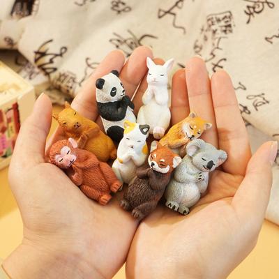 Yousheng Clasp Hands Animal Statue Simulation Panda Rabbit Capybara Koala Dog Cat Monkey Ornament Resin Sculpture Decoration Ornament