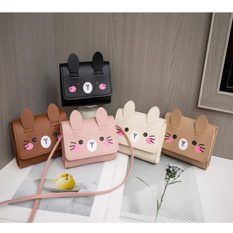 Kids Mini Handbag Cute Pu Shoulder Bag For Girls Princess Coin Purse Wallet