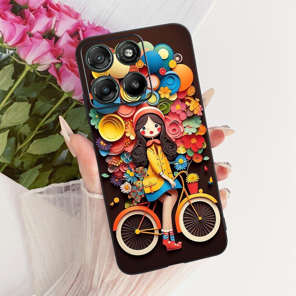 For Moto G57 Power 5G Case Cover Fashion Butterfly Cute Cool Painted Soft Phone Casing For Motorola Moto G57 Power 5G Bumper