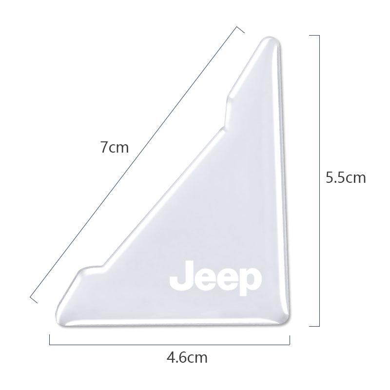 Pro Jeep 4 ks Silikonová nálepka tlumiče dveří auta Proti kolizi Poškrábání Pro Jeep Wrangler Renegade Compass Grand Cherokee Patri