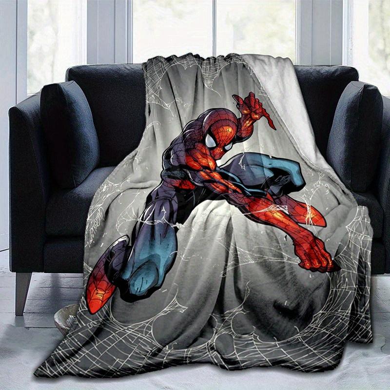 1pc Spider-Man Printing Blanket - Soft, All-Season Throw for Office Blanket, | Personalized Gift with Adorable Cartoon Design