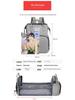 Portable Folding Mummy Bag: Lightweight, Large-Capacity Mother & Baby Backpack with Multi-purpose Bed Feature.