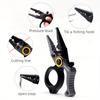 1 pz Pinze da Pesca in Alluminio Acqua Salata, Set Attrezzatura da Pesca in Surf, Multi-Tool da Pesca Rimuovi Amo Filo da Pesca Intrecciato