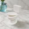 Showcase Display Piece 3D Printed Toilet Figurine Miniature Ornament Mini Seat Luxury Desk Accessory Dollhouse Furniture Bathroom Models