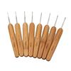 Carbonized Bamboo Handle Crochet Hook for DIY Knitting and Sweaters - Rounded Head