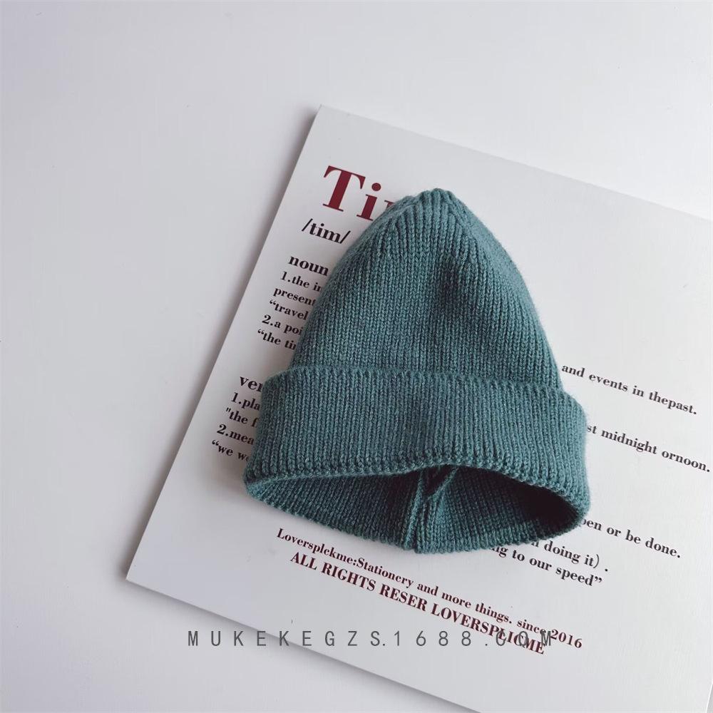 Kids Beanie Solid Color Knitted Baby Winter Hats For Children Warm Crochet Boys Girls Hat Toddler Cap Baby Bonnet Gorras Gorro