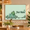 Bulbasaur Custom Name Diamond Painting Personalized 5D Full Drill DIY Diamond Art Home Decor