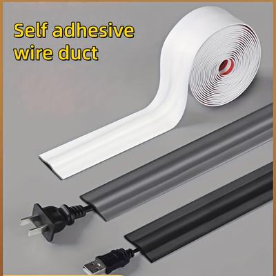 1 Roll of Self-adhesive PVC Wire Protector, Wire Manager, Self-adhesive Wire Hider, 118.1inch Flexible Wire Protector