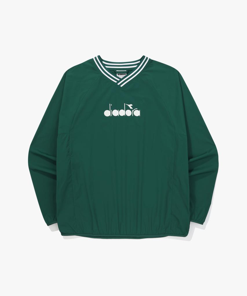 Diadora V-Neck Long Sleeve Piste Green