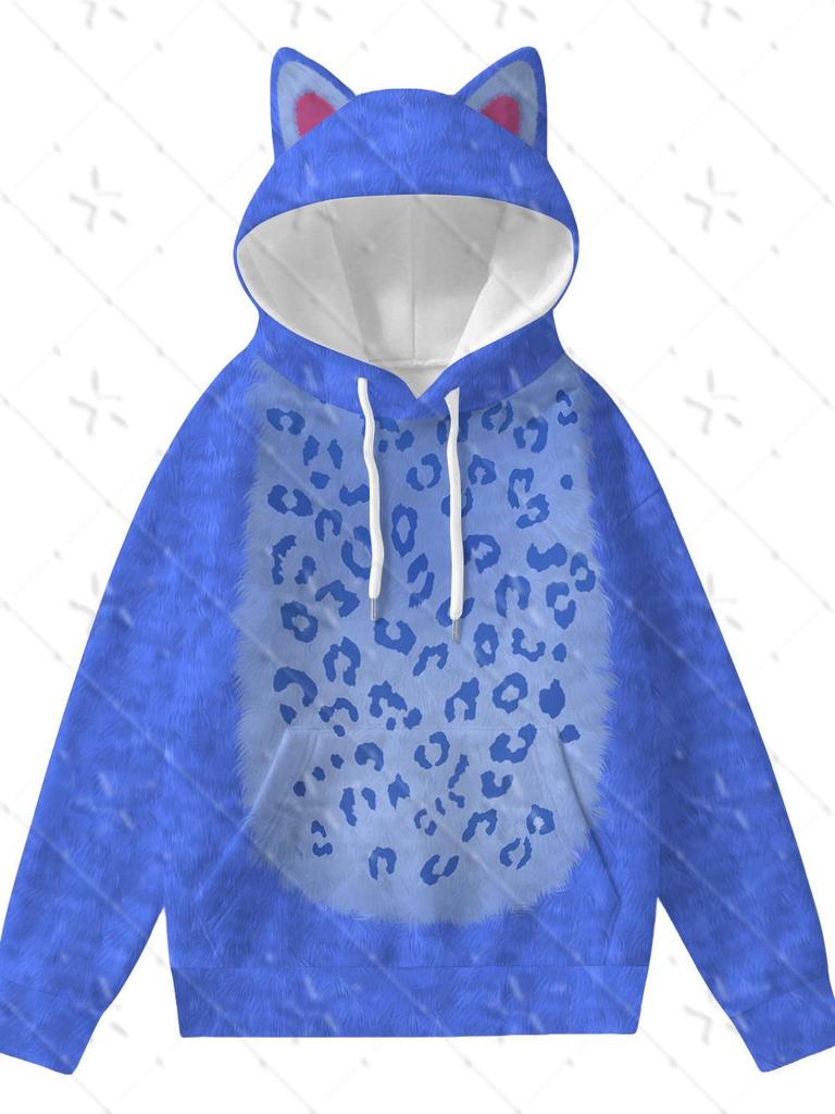 Kpop Dämonenjägerin Mädchengruppe Tigerohren Kapuzenpullover Niedliches Anime Sweatshirt