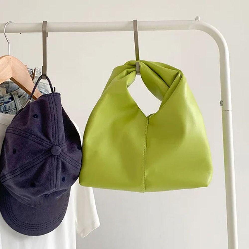 Large Capacity Women's Handbag Solid Color Tote Bag Stylish Dumpling Bag Girls