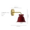 Nordic Ins Cream Glass Bowknot Bell Wall Lamp Bedside Bedroom E27 LED Wall Mounted Kitchen Island Kids/Princess Room Store Cafe