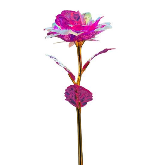 Yousheng Foil Plated Artificial Rose Small Faux Rose Flower for Valentine's Day Wedding Forever Rose Gifts for Women Girls Mom Wife Daughters