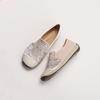 Doudou Shoes Women's New Casual Versatile Flat-bottomed Rhinestones Lazy One-pedal Fisherman Shoes Single Shoes