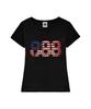 PRIMATE Usa Number.888 Women'S U-Neck Slim Fit Short Sleeve T-Shirt 6 Colors